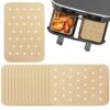 120 Pcs Air Fryer Paper Liners, 5.5x8.5 inch Air Fryer Liners for Ninja Foodi Dual Air Fryer, Nonstick Perforated Parchment Paper for Ninja DZ201