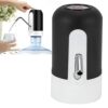 Water Bottle Pump, Portable Electric Water Bottle Dispenser Water Dispensing Pump with Food Grade Silicone Hose, for Home Office(black)