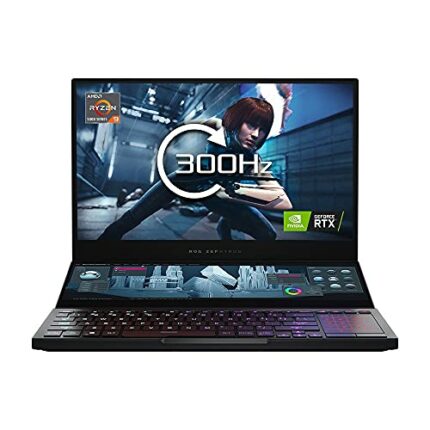 ASUS ROG Zephyrus Duo G551QR 300Hz Dualscreen Gaming Laptop (AMD Ryzen 9-5980HX, Nvidia GeForce RTX 3070, 32GB RAM, 1TB PCI-e SSD, WiFi 6, Window