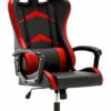IntimaTe WM Heart Gaming Chair, Ergonomic High Back Office Racing Chair with Armrest, Swivel Leather Desk Chairs with Adjustable Headrest and Lum