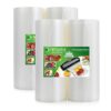WVacFre 4 Pack 28x1500cm Textured Vacuum Sealer Bags for Food,BPA Free and Heavy Duty Embossed Vacuum Seal Food Sealer Bags,Great for Sous Vide V