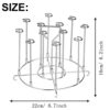 Skewer Stand, for Instant Pot 8 Qt Air Fryer Accssories, Stainless Steel Skewers Rack Holder Compatible with 8 Quart Pressure Cookers and for Nin