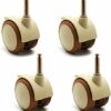 GTYT Casters Wheels Plastic Swivel Wheels Furniture Caster Wheel,1.9 Inch 47mm Swivel Castor,for Baby Bed And Chair,Stem Size 6.5x28 Mm,Load Capa