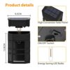【4 Pack 】 Solar Fence Lights Outdoor Garden, Solar Wall Lights Outdoor Waterproof Solar Lights Outdoor Garden LED Solar Powered Wall Lights for F
