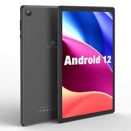 PRITOM 10 inch Android 12 Tablet PC, 2GB RAM, 32GB ROM, 6000Mah, Expand to 512GB, Quad Core Processor, HD IPS Screen, Camera, Wi-Fi, Bluetooth, (