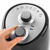 Salter EK2817 2L Compact Air Fryer - Hot Air Circulation, Removable Non-Stick Cooking Rack, Adjustable Temperature Up To 200°C, 30 Minute Timer,