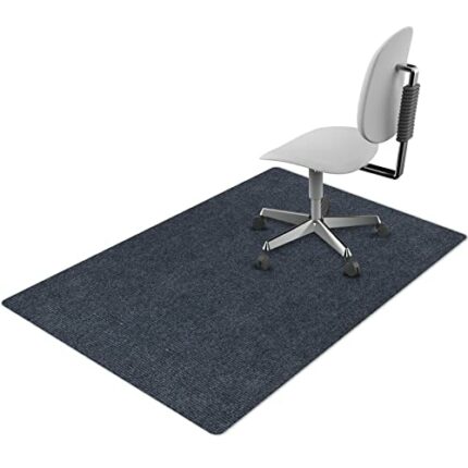 Office Chair Mat for Hardwood Floor, 55"x35" Computer Gaming Rolling Chair Mat Low-Pile Floor Protectors, Anti-Slip Computer Chair Mats for Home