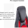 LHMYHJR Computer Chair Home Office Conference Chair Gaming Game Chair Racing Swivel Chair Reclining Lifting Rotating-D