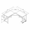 soges Computer Desk L-Shaped Desk Large Corner Desk L(150+150) * W55 * H76 cm Office Table Computer Workstation for Home and Office, LD-Z01-OK