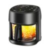 Air Fryer Oilless Oven with 8 Presets Rapid Air Circulation, 4.5L Capacity, LED Touch Control, Visible Cooking Air Fryers, Black
