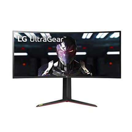 LG 34GP83A-B 34 Inch 21: 9 Ultragear Curved QHD (3440 x 1440) 1ms Nano IPS Gaming Monitor with 144Hz and G-SYNC Compatibility - Black (34GP83A-B)