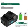 ASUNCELL 18V 5000mAh Replacement Power Tool Battery for HITACHI 339782 BSL1830C 330139 330557 BSL1815X BSL1815S BSL1830 Hitachi C18DSLP4 CJ 18DSL