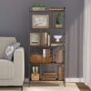 DongRong Bookshelf, 5 Tier Bookcase Standing Book Shelf, Display Bookshelves 5 Shelf Open Storage Organizer for Bedroom Living Room Home Office,