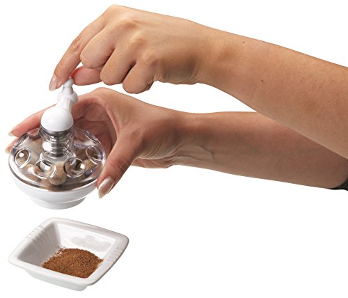 KitchenCraft KCNUTMILLDL Spice Grinder / Nutmeg Grater with Storage Compartment, Blue