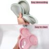 3 Pcs Silicone Air Fryer Egg Mold, AIFUDA Nonstick Air Fryer Baking Pan Air Fryer Accessories with 3 Cavity for Air Fryers Above 6QT