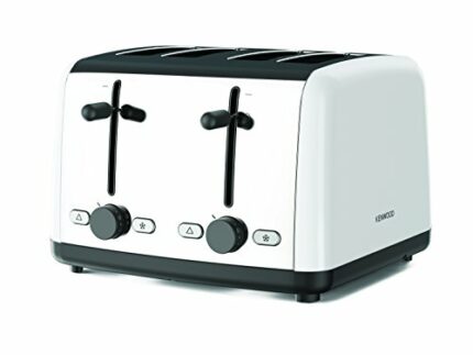 Kenwood KE-TTM480.WH TTM480WH Scene 4-Slice Toaster, 1800 W, Stainless Steel, White