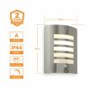 Bianco PIR Lights Outdoor - Outside Lights Mains Powered - Security Lights with Motion Sensor Mains Powered - IP44 Rated Wall Lights - E27 LED Co
