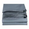 Gray Pushpull Shed Tarpaulin Rainproof Cloth Waterproof Sunscreen Outdoor Retractable Shed Canvas Poncho Shade Cloth With Perforations (Color : G