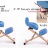 Stylish Simplicity Chair Ergonomic Adjustable Posture Stoolkneepad Kneeling Modern Beech Office Furniture Computer Suitable for Writing Games Com