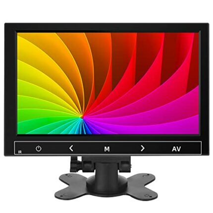 7 Inch Small Monitor, Raspberry Pi Monitor Built-in Speakers, Mini Monitor 1024 x 600, HDMI Monitor 60 Hz, 5ms, IPS Screen Display w/Remote Contr
