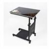 ZCMEB Folding Computer Desk, Height-Adjustable, Space-Saving Home Office Desk Working Table