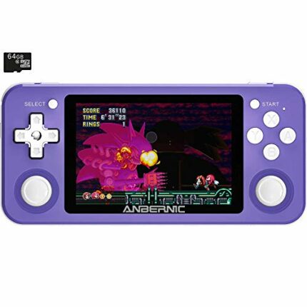 BITTBOY RG351P Purple Retro Gaming Handheld; Quad-Core RK3226 CPU; 480x320 IPS Display; 3500mAh Battery [RG351P-PURPLE]
