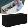 JUZHOUHUI Storage Box Cover, Patio Deck Box Cover To Protect Large Deck Boxes with Zipper and Handle, Oxford Fabric Storage Container Cover for G