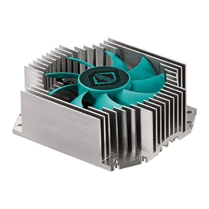 Iceberg Thermal IceFLOE T65 ITX Low Profile 3 Heatpipe Extrusion Aluminium Heatsink HTPC CPU Cooler with 80 mm Fan