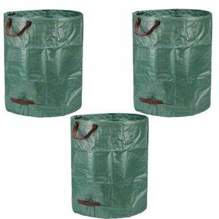 REQUISITE NEEDS Garden Waste Bags 120L / 272L / 500L - 3 Sacks PREMIUM GRADE Industrial Fabric and Handles Heavy Duty Garden/Green Waste Sacks (1