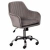 WALNUT Computer Chair Household Desk Chair Fashion Office Chair Home Fabric Writing Chair Rotating Happy Swivel Chair (Color : F)