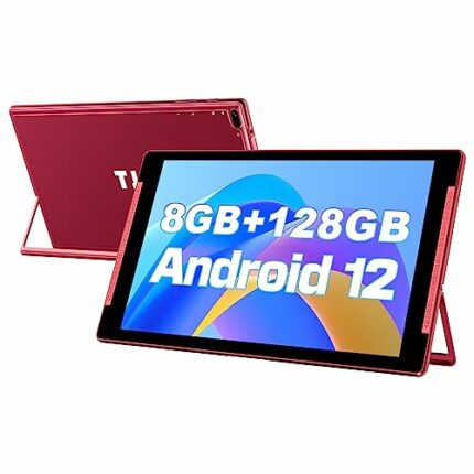 10 inch Tablet, Android 12 Tablets, 8GB RAM 128GB ROM(512GB Expandable), HD IPS Screen,2MP+8MP Dual Camera,Wi-Fi, Bluetooth 5.0, 6000mAh Battery,