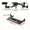 WANGFENG Adjustable Keyboard Tray - Ergonomic Under Desk Computer Keyboard & Mouse Platform Tray C- Clamp On Computer Drawer Extender for Home or