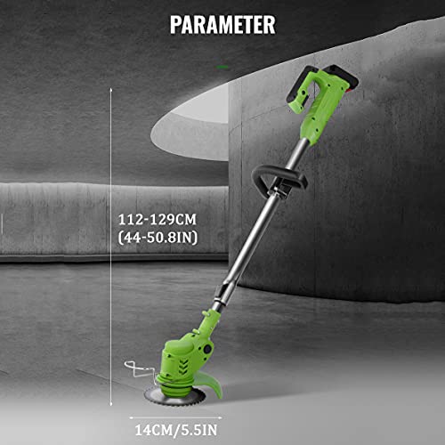 FSCLJ Electric grass trimmers portable lawn mower, farm household cordless lawn trimmer garden pruning tool, 12v / 24v battery pack and charger i