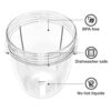 Yyyuluo Juicer Cups for NutriBullet Replacement Parts 600W 900W 18OZ 24OZ 32OZ Clear Mugs Blender Juicer Mixer Accessories(18OZ)