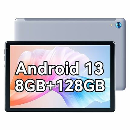 Mouikei Tablet 10 Inch Android 13 Octa-Core Tablet, 8GB RAM+128GB ROM(TF 1TB) Android Tablet with Bluetooth 5.0, 5G+2.4G WIFI, 5MP+8MP Dual Camer