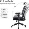HJW Game Chair Mesh High Back Swivel Office Chair Adjustable Armrest Breathable Mesh Home Computer Chair Desk Chair Armchair