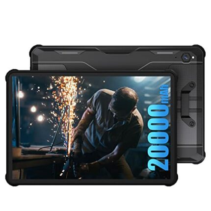 OUKITEL 20000mAh Large Battery RT2 Rugged Tablet 10.1 Inch, 8GB RAM+128GB ROM(TF 1TB), Android 12, 16+16MP Camera, IP68 Waterproof Tablet Dual SI