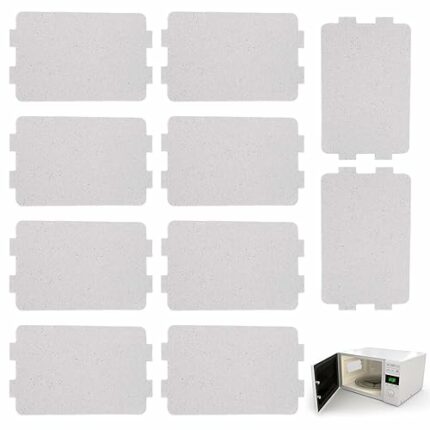 DSFSAEG 10Pcs Universal Microwave Oven Mica Plate Sheet Microwave Waveguide Cover Replacement High Temperature Resistant Protects Microwave Ovens