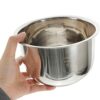 2L Stainless Steel Inner Pot, Rice Cooker Inner Pot, 4 Cup Non- Stick Rice Cooking Container, Replacement Insert Liner