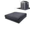 8.2x8.2ft Outdoor Storage Shed Floor Mat-Waterproof Outdoor Carport Mat-Anti-Slip Patio Furniture Mat for Protect The Storage Shed Floor from Wea
