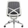 Office Hippo Mesh Office Chair with Arms, Small Office Chair for Home, White Office Chair, Desk Chair, Swivel