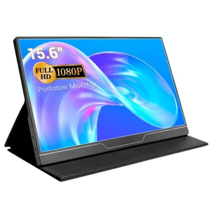 ELECROW 15.6 Inch Ultra Slim Portable Monitor 1080P Second Monitor for Laptop PC Phone Game Console