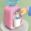 Water Dispenser KidsMini Water Dispenser,190ml Simulation Drinks Dispenser with Tank Cup for Kid Gift NO Battery Pink