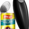 TooHoming Electric Can Opener, No Sharp Edges Automatic Can Open with One Touch Switch, Electric Tin Openers for Arthritic Hands Suitable for Mos