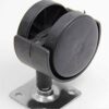 GTYT 5 Pieces Swivel Chair Office Chair Computer Chair Replace Flat Castor WheelsTable Flower Stand Nylon Casters Smooth And Durable 68mmx50mmx36
