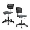 SpecStandard 858-B Office Chair with Adjustable Height, Breathable and Soft Seat Pad, 3D Mesh Back - Black/Grey