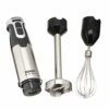 Sensio Home 1000W Super Powerful Hand Blender 3-in-1 Stainless Steel Stick Immersion Blender with Attachment, 700ml Mixing Beaker, Stainless Stee