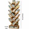 VERAMY Tree Bookshelf Floor Standing Bookcase Storage Rack Tall Bookshelf Multi-Layer Shelves Large Capacity Bookshelf Organizer Shelves For Livi