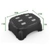 GANFANREN Foot Stool Under Desk Multifunctional Foot Rest Home Office Non-Slip Stool Roller Ergonomic Feet Rest