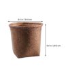 TOYANDONA Office Wastebasket 1pcs Woven Waste Basket, Round Wicker Waste Paper Bin Rubbish Basket for Bedroom Bathroom Offices or Home, S Waste B